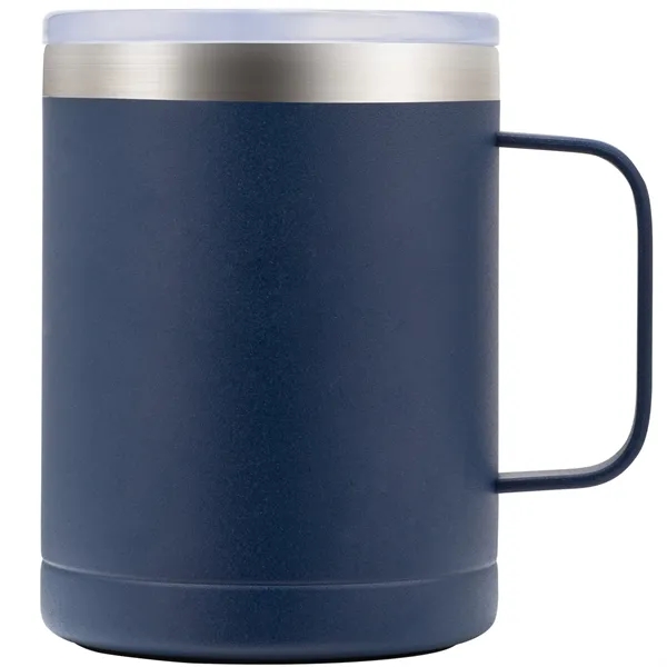 The Bachman 14oz Handle Mug features a spill proof lid designed... from ASI 82498 RiteLine LLC