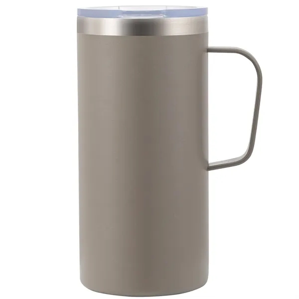 The Bridgeport 20oz Handle Mug features a spill proof lid designed... from ASI 82498 RiteLine LLC