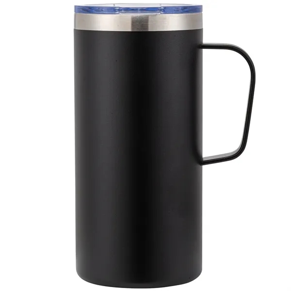 The Bridgeport 20oz Handle Mug features a spill proof lid designed... from ASI 82498 RiteLine LLC