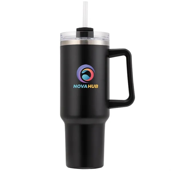 This Casa Blanca 40oz Handle Tumbler Mug features a spill proof... from ASI 82498 RiteLine LLC