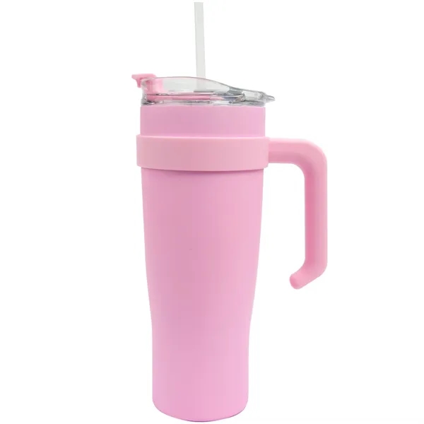 This Hubbard 40oz Handle Tumbler Mug features a snap shut spout... from ASI 82498 RiteLine LLC