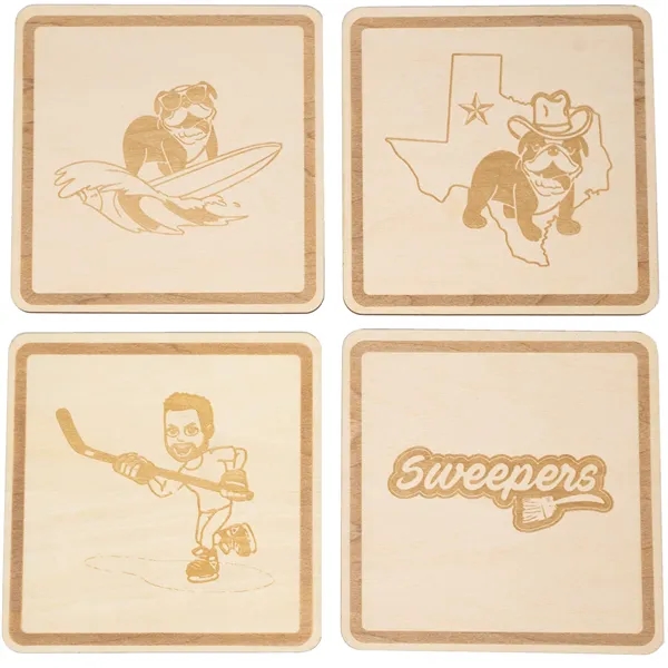 Custom wood laser engraved coasters.... from ASI 61966 HPG / BCG Creations
