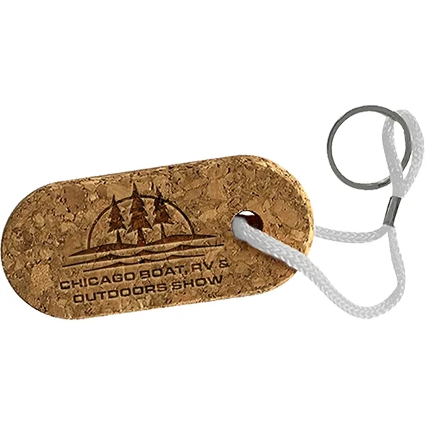 recycled floating cork keychain, custom laser engraved... from ASI 61966 HPG / BCG Creations