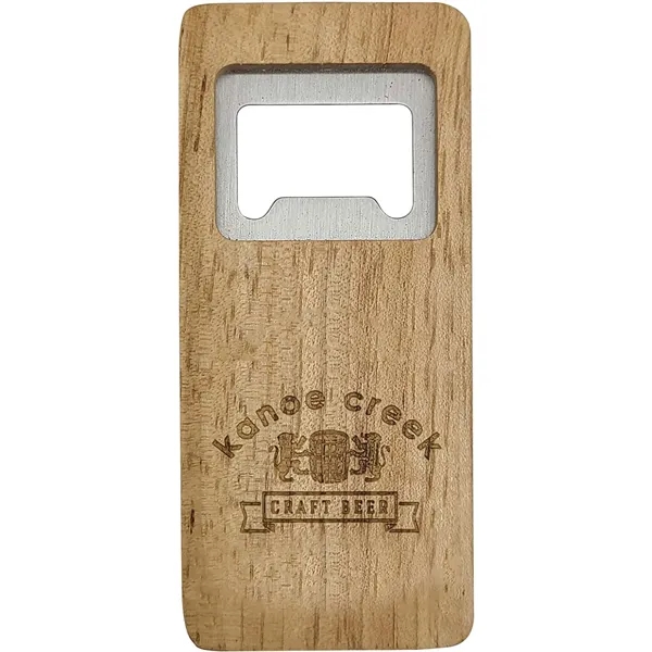Rectangular bottle opener made from bamboo and metal.... from ASI 61966 HPG / BCG Creations
