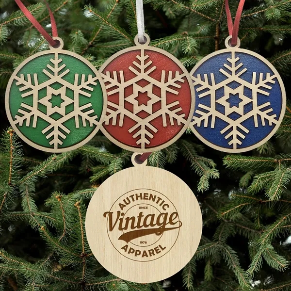 A birch wood Snowflake ornament that is double layered with a... from ASI 61966 HPG / BCG Creations