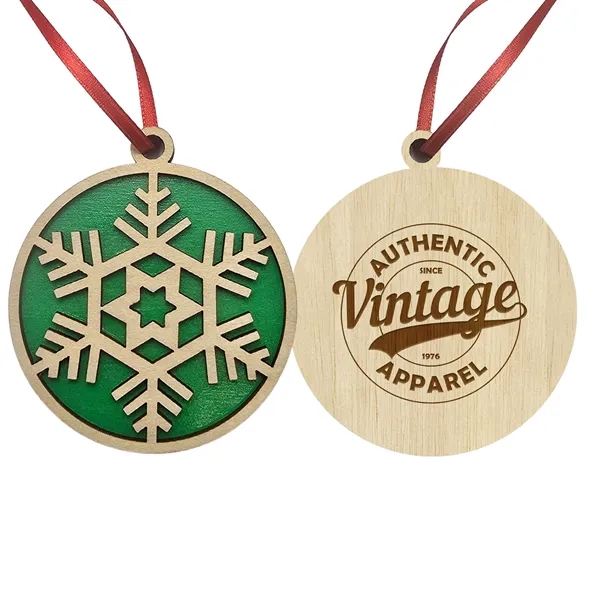 A birch wood Snowflake ornament that is double layered with a... from ASI 61966 HPG / BCG Creations