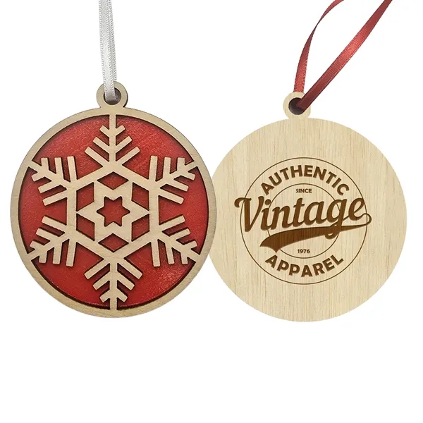 A birch wood Snowflake ornament that is double layered with a... from ASI 61966 HPG / BCG Creations