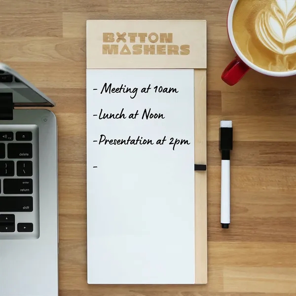 Wood Dry Erase Board with custom, laser-engraved, top. Made from wood... from ASI 61966 HPG / BCG Creations