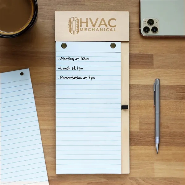 Wood Note Pad with custom, laser-engraved, top. Includes one tear-away pad... from ASI 61966 HPG / BCG Creations