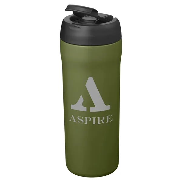 24-ounce bottle with double-wall insulation, flip-lid and straw.... from ASI 79530 Prime Line