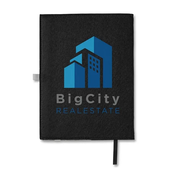 Refillable journal with 80 sheets of wide-ruled paper, silk ribbon bookmark,... from ASI 79530 Prime Line