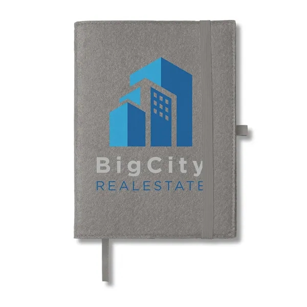 Refillable journal with 80 sheets of wide-ruled paper, silk ribbon bookmark,... from ASI 79530 Prime Line