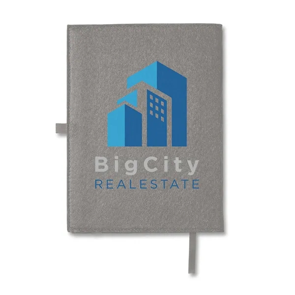 Refillable journal with 80 sheets of wide-ruled paper, silk ribbon bookmark,... from ASI 79530 Prime Line