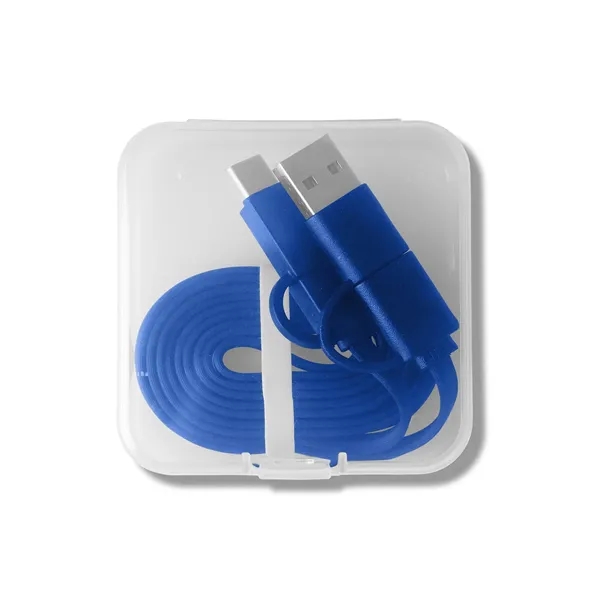 Multi-charging cable with a storage case, 2 input cables, and 3... from ASI 79530 Prime Line