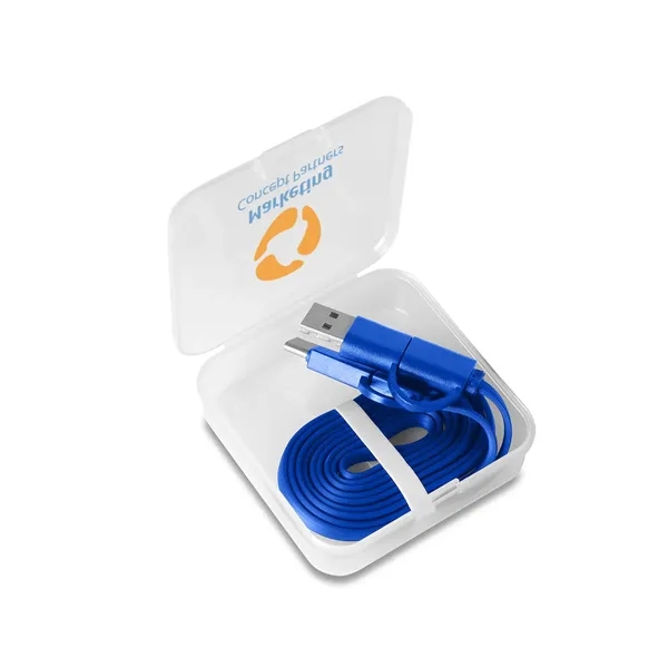 Multi-charging cable with a storage case, 2 input cables, and 3... from ASI 79530 Prime Line