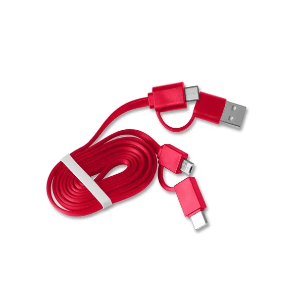 Multi-charging cable with a storage case, 2 input cables, and 3... from ASI 79530 Prime Line
