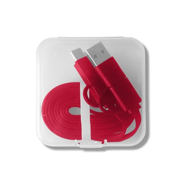 Multi-charging cable with a storage case, 2 input cables, and 3... from ASI 79530 Prime Line