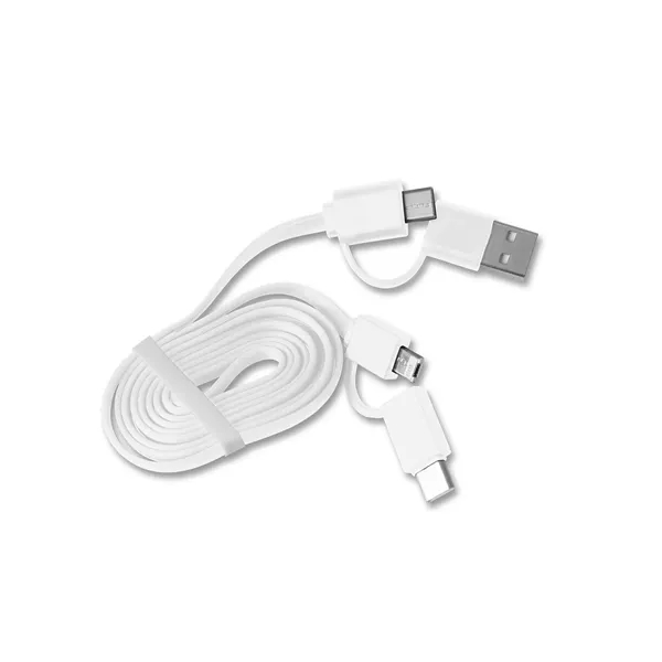 Multi-charging cable with a storage case, 2 input cables, and 3... from ASI 79530 Prime Line