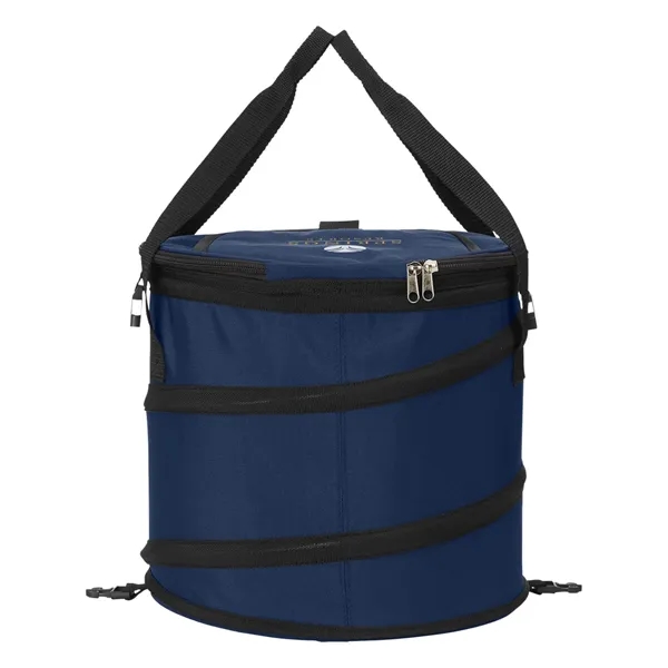 Pop-up cooler with zippered top main compartment and room for up... from ASI 79530 Prime Line