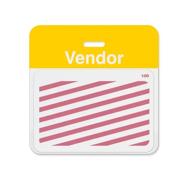 TEMPbadge 2-part expiring badges let you know when a visitor's time... from ASI 79898 Promovision / PROMOVISION