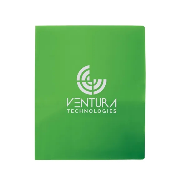 0.3 mm polypropylene folder with 2 pockets and two small clear... from ASI 79530 Prime Line