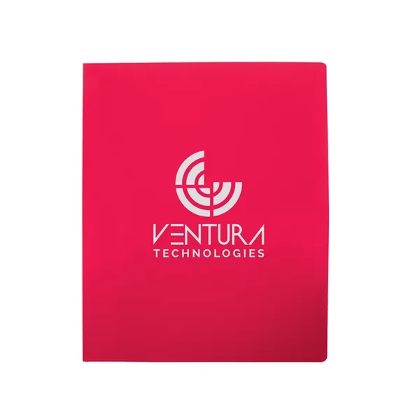 0.3 mm polypropylene folder with 2 pockets and two small clear... from ASI 79530 Prime Line