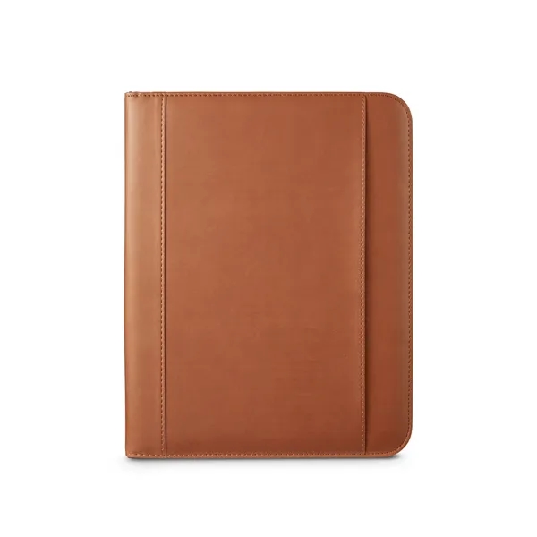 Elegant full zip hard cover Padfolio with cover made of soft... from ASI 79530 Prime Line
