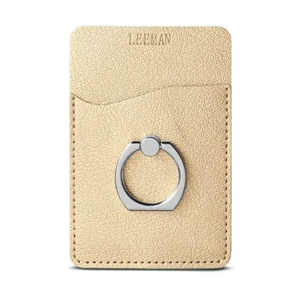 Leeman™ Shimmer Card Holder with Metal Ring Phone Stand... from ASI 79530 Prime Line