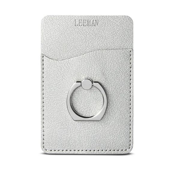 Leeman™ Shimmer Card Holder with Metal Ring Phone Stand... from ASI 79530 Prime Line