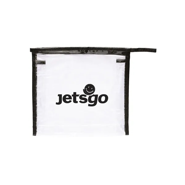 Travel amenities case made from clear PVC non-woven polypropylene with clear... from ASI 79530 Prime Line