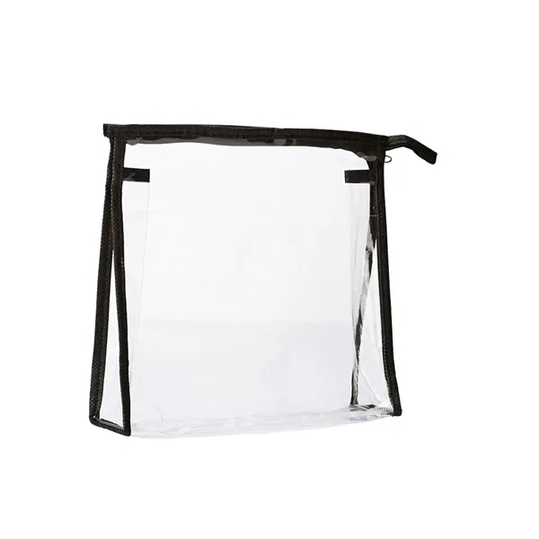 Travel amenities case made from clear PVC non-woven polypropylene with clear... from ASI 79530 Prime Line