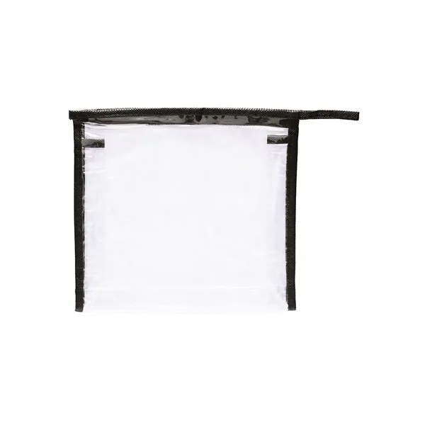 Travel amenities case made from clear PVC non-woven polypropylene with clear... from ASI 79530 Prime Line