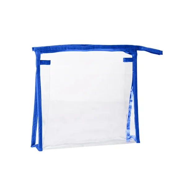 Travel amenities case made from clear PVC non-woven polypropylene with clear... from ASI 79530 Prime Line