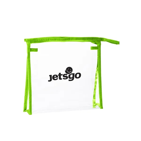 Travel amenities case made from clear PVC non-woven polypropylene with clear... from ASI 79530 Prime Line