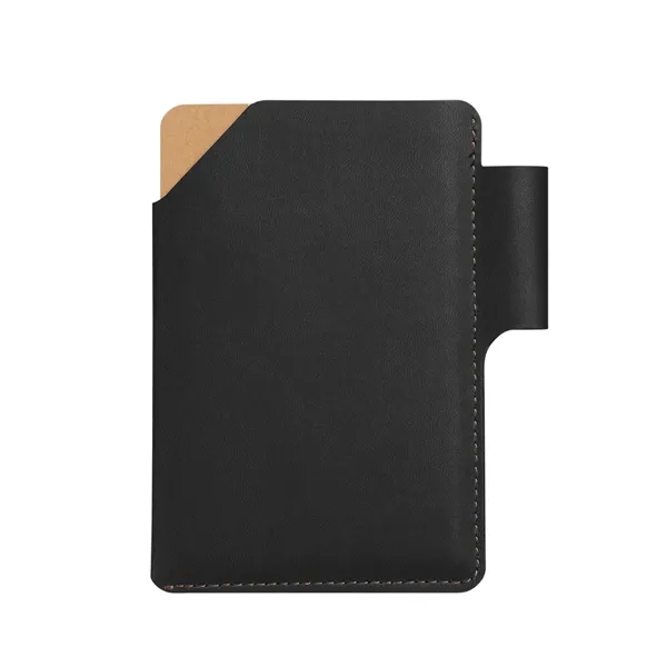 Recycled lined paper notebook with PU cover and built-in pen loop.... from ASI 79530 Prime Line