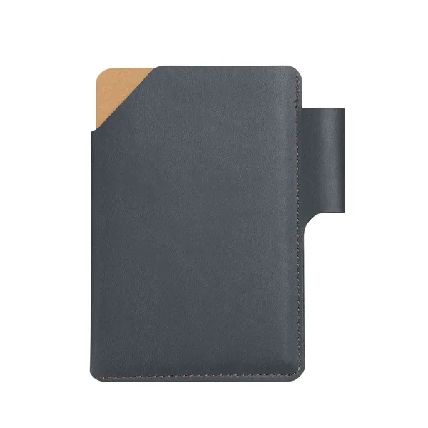 Recycled lined paper notebook with PU cover and built-in pen loop.... from ASI 79530 Prime Line