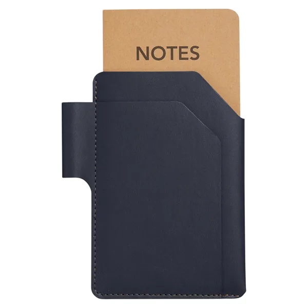 Recycled lined paper notebook with PU cover and built-in pen loop.... from ASI 79530 Prime Line