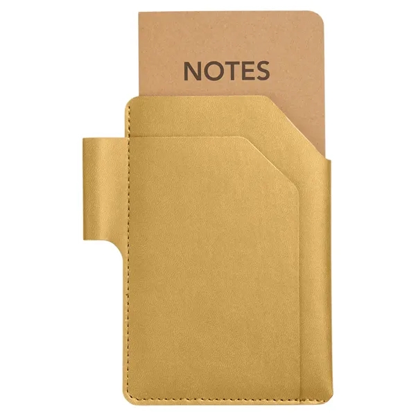 Recycled lined paper notebook with PU cover and built-in pen loop.... from ASI 79530 Prime Line