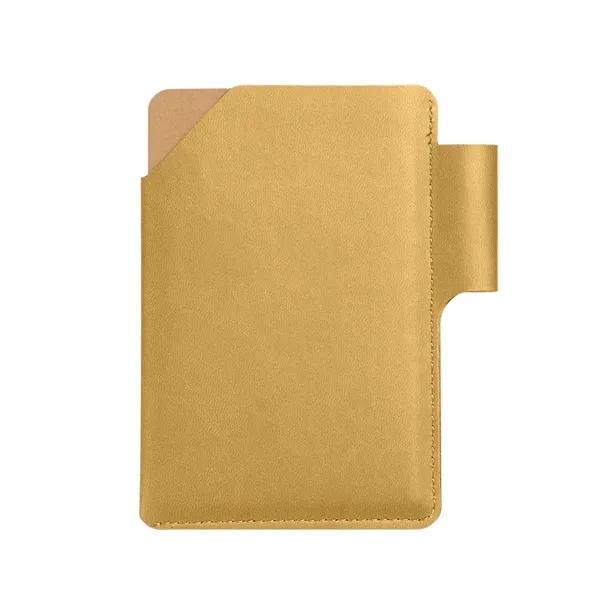 Recycled lined paper notebook with PU cover and built-in pen loop.... from ASI 79530 Prime Line
