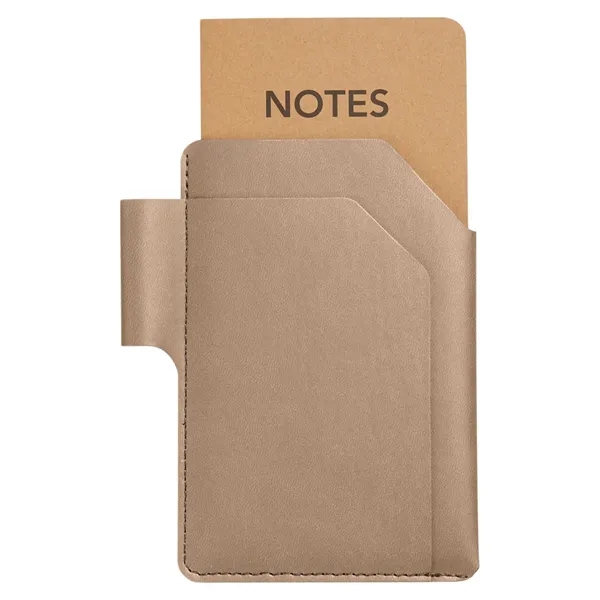 Recycled lined paper notebook with PU cover and built-in pen loop.... from ASI 79530 Prime Line