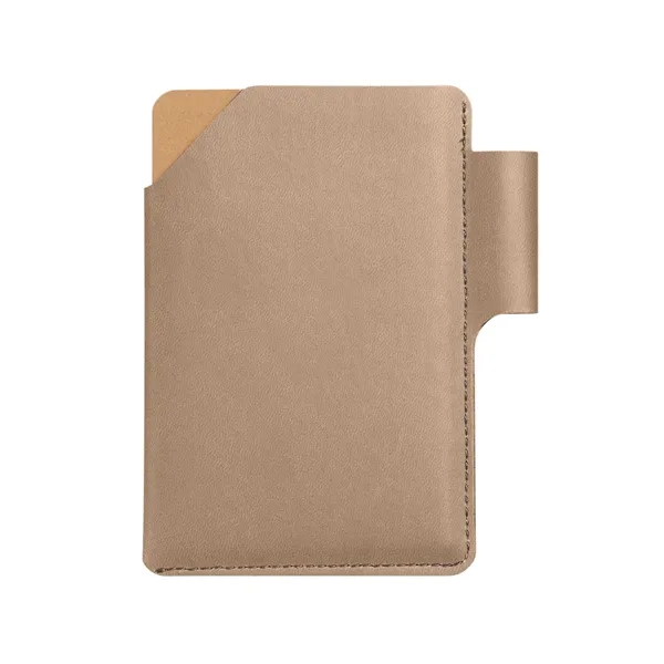 Recycled lined paper notebook with PU cover and built-in pen loop.... from ASI 79530 Prime Line