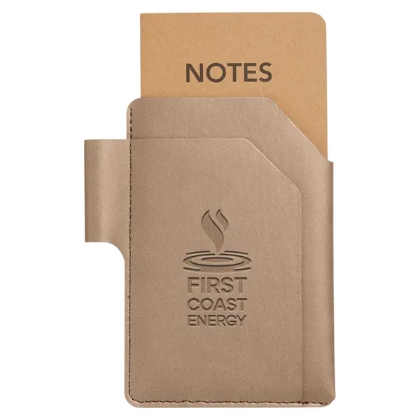 Recycled lined paper notebook with PU cover and built-in pen loop.... from ASI 79530 Prime Line