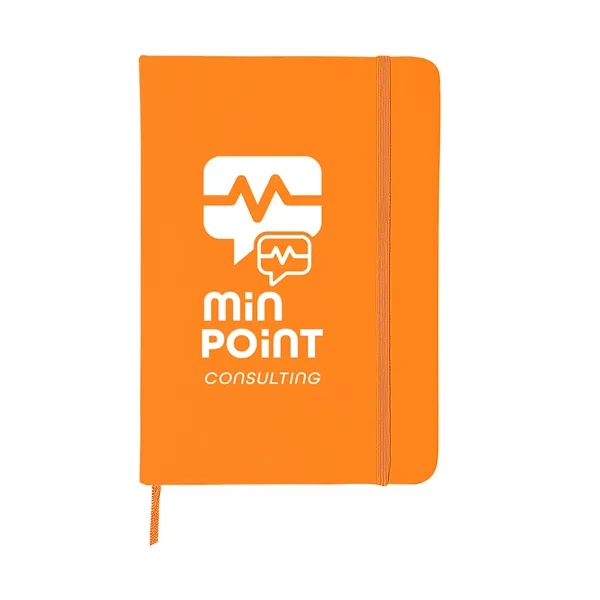 5" x 7" hardbound journal with soft-touch PVC cover, elastic band... from ASI 79530 Prime Line