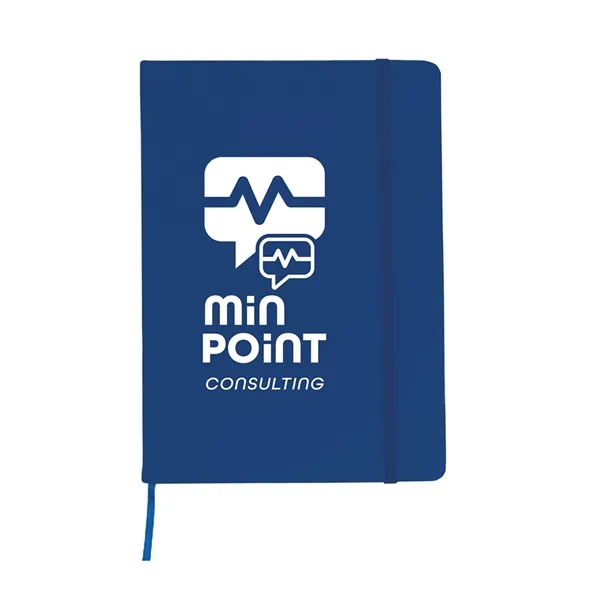 5" x 7" hardbound journal with soft-touch PVC cover, elastic band... from ASI 79530 Prime Line