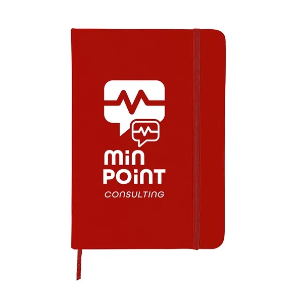5" x 7" hardbound journal with soft-touch PVC cover, elastic band... from ASI 79530 Prime Line