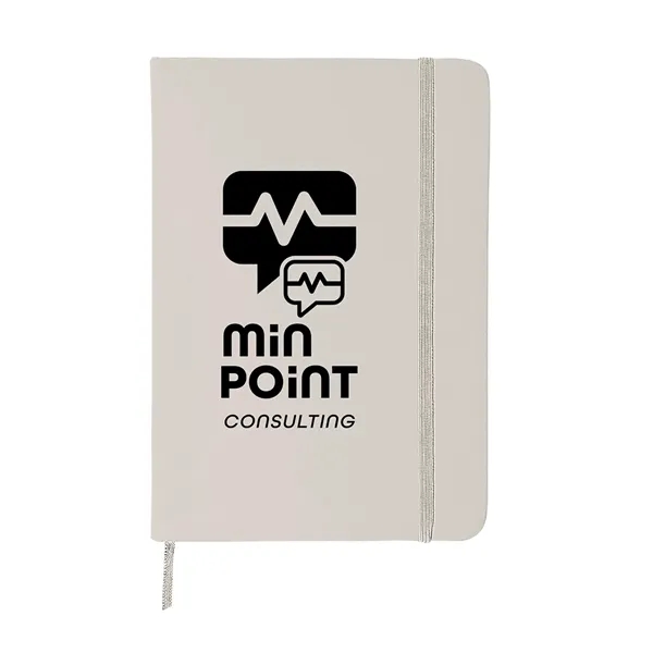 5" x 7" hardbound journal with soft-touch PVC cover, elastic band... from ASI 79530 Prime Line