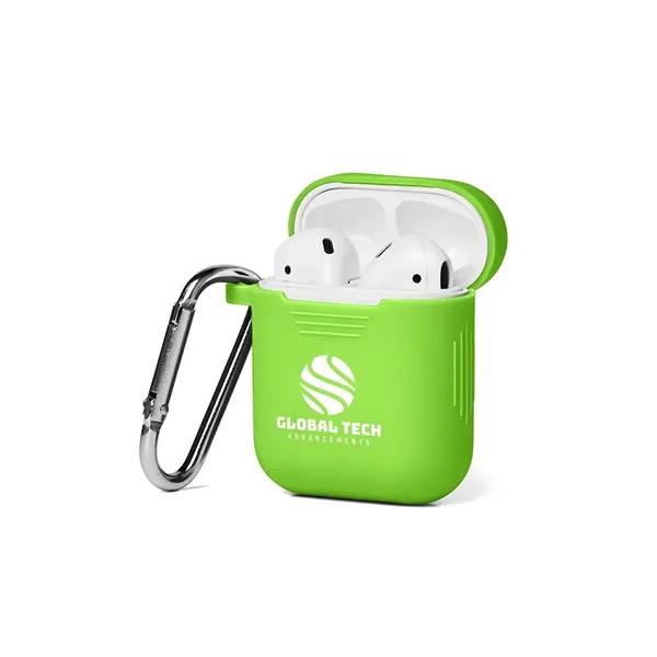 1.88" x 2.16" x .86" silicone snap-tight earbud case with aluminum... from ASI 79530 Prime Line