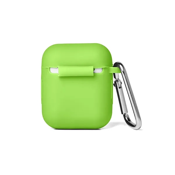 1.88" x 2.16" x .86" silicone snap-tight earbud case with aluminum... from ASI 79530 Prime Line