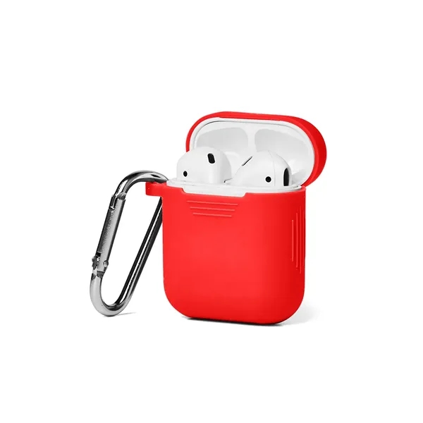 1.88" x 2.16" x .86" silicone snap-tight earbud case with aluminum... from ASI 79530 Prime Line