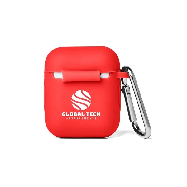 1.88" x 2.16" x .86" silicone snap-tight earbud case with aluminum... from ASI 79530 Prime Line